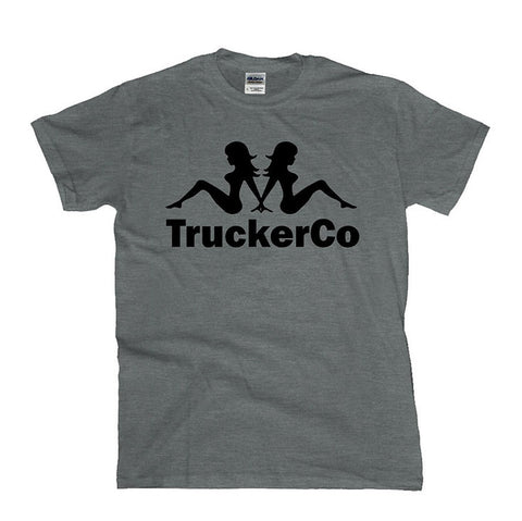TruckerCo - Trucker Girls Semi-Fitted T-Shirt Grey